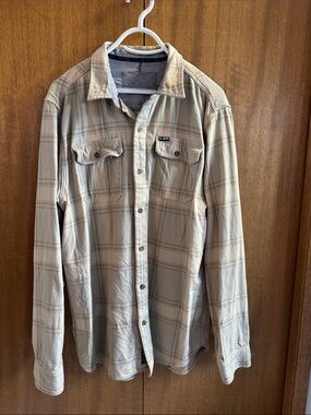 Jetty Beige Plaid Button-Up Shirt